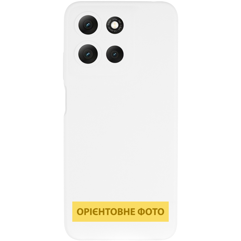 Чехол Silicone Cover Lakshmi Full Camera (AAA) для Motorola Moto G15 4G, Белый / White 1, Силикон, купить оптом с доставкой