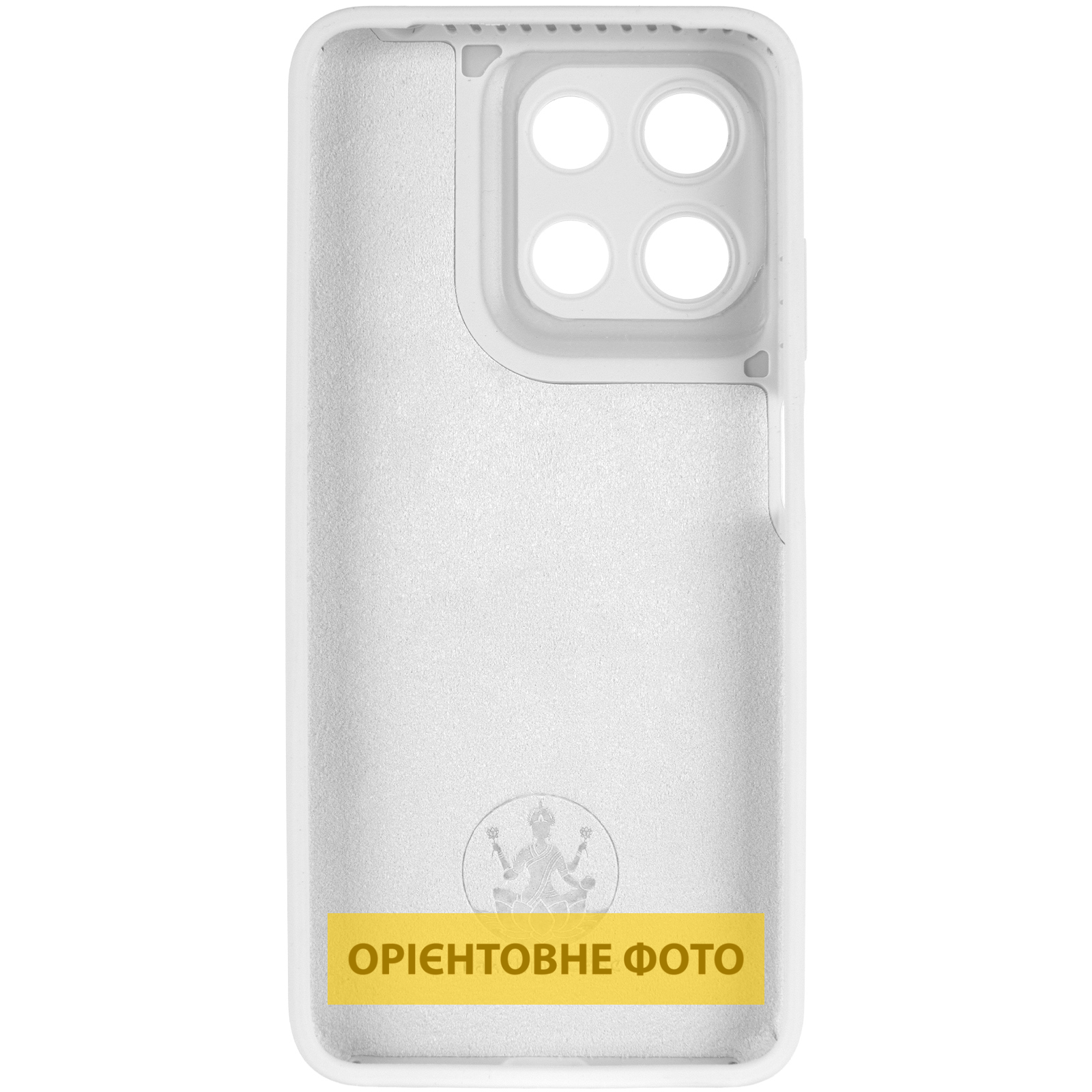Чехол Silicone Cover Lakshmi Full Camera (AAA) для Motorola Moto G15 4G, Белый / White 2, Силикон, купить оптом с доставкой