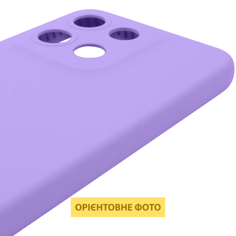 Чехол Silicone Cover Lakshmi Full Camera (AAA) для Motorola Moto G15 4G, Сиреневый / Dasheen 3, Силикон, купить оптом с доставкой