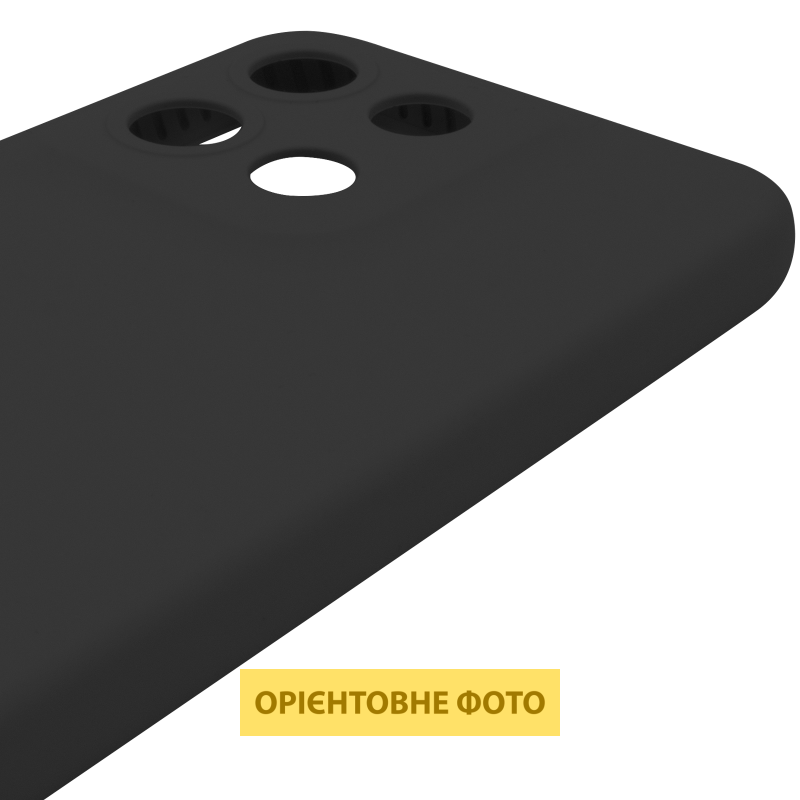 Чехол Silicone Cover Lakshmi Full Camera (AAA) для Motorola Moto G15 4G, Черный / Black 4, Силикон, купить оптом с доставкой