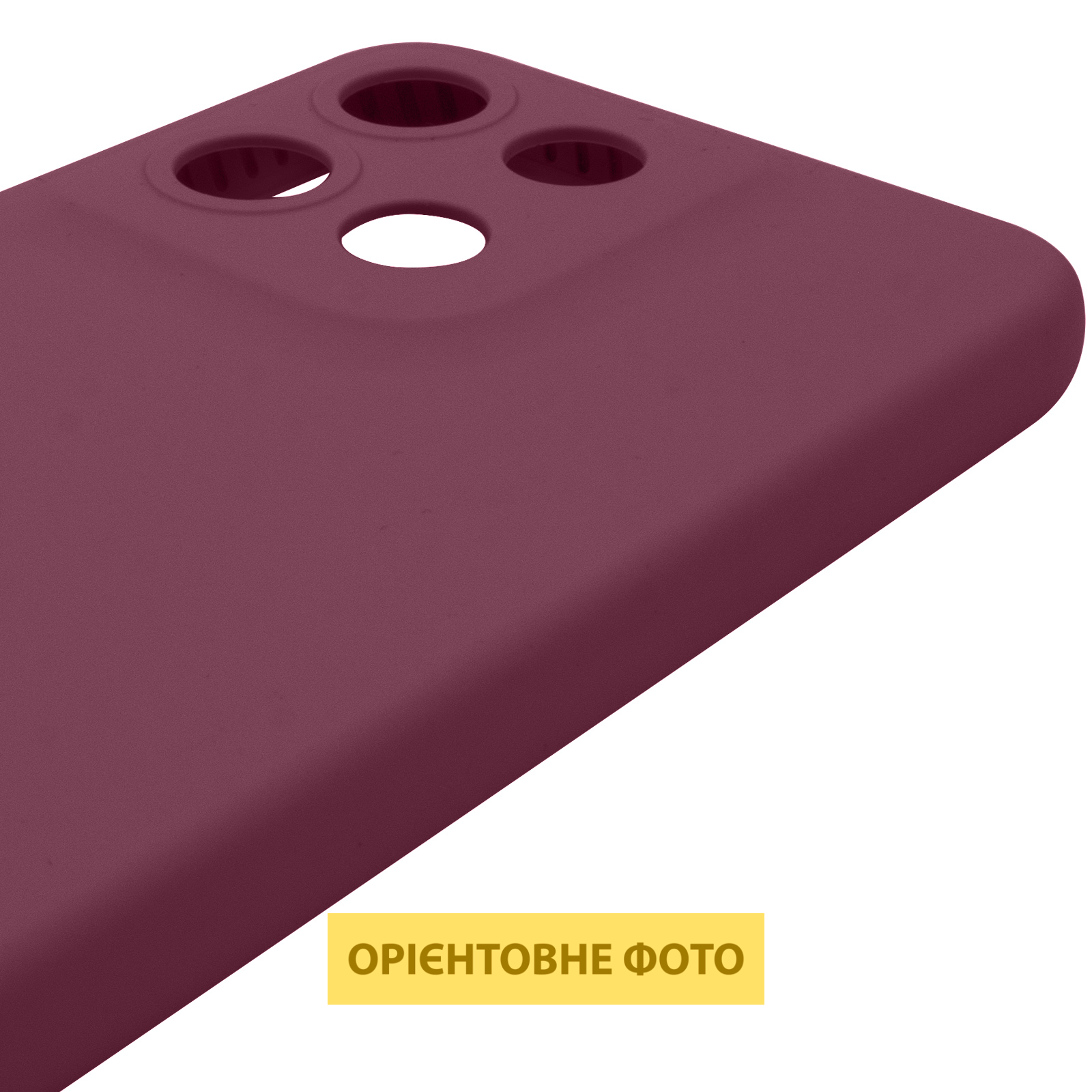 Чехол Silicone Cover Lakshmi Full Camera (AAA) для Motorola Moto G15 4G, Бордовый / Plum 3, Силикон, купить оптом с доставкой