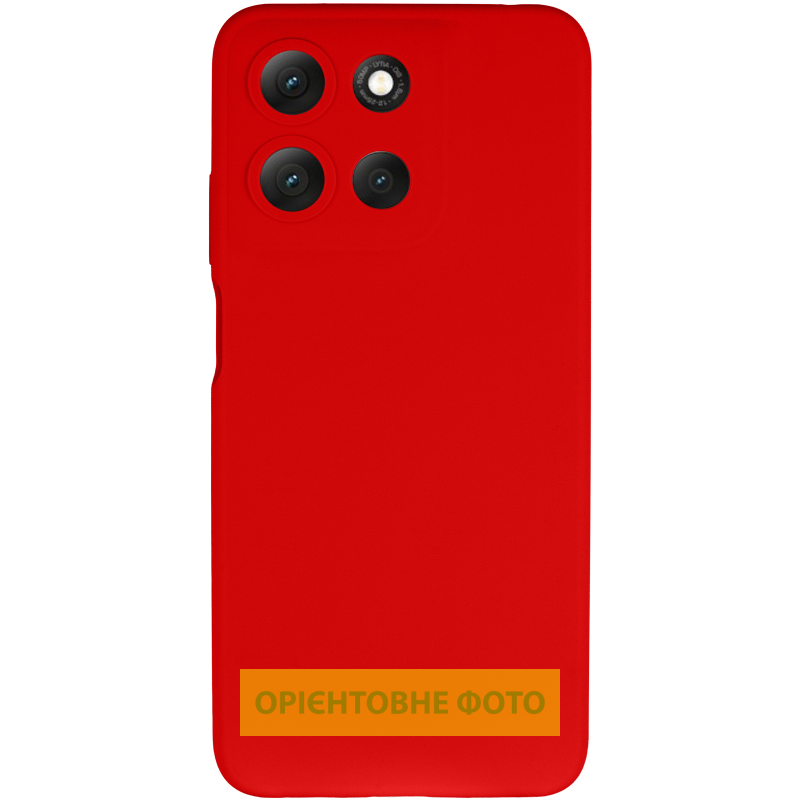 Чехол Silicone Cover Lakshmi Full Camera (AAA) для Motorola Moto G15 4G, Красный / Red 1, Силикон, купить оптом с доставкой