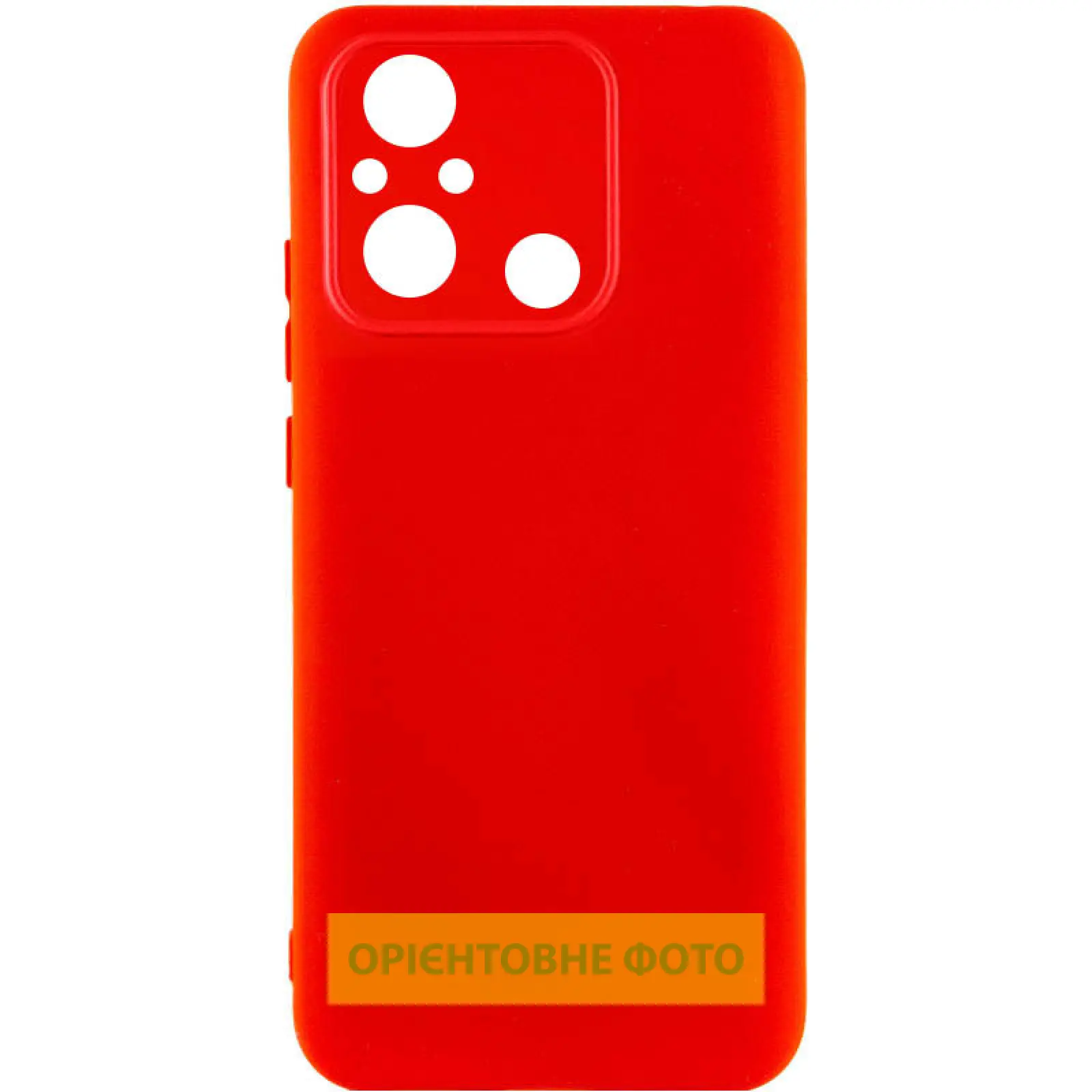 Чехол Silicone Cover Lakshmi Full Camera (AAA) для Motorola Moto G15 4G, Красный / Red, Силикон, купить оптом с доставкой