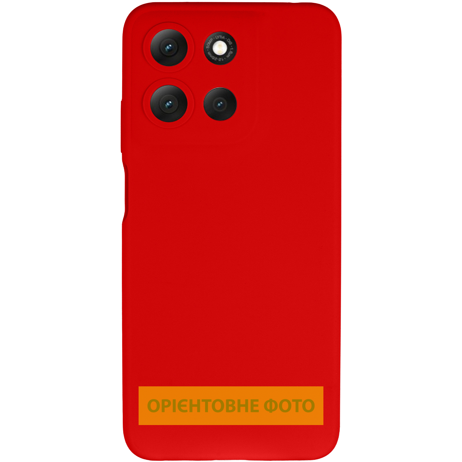 Чехол Silicone Cover Lakshmi Full Camera (AAA) для Motorola Moto G15 4G, Красный / Red 1, Силикон, купить оптом с доставкой