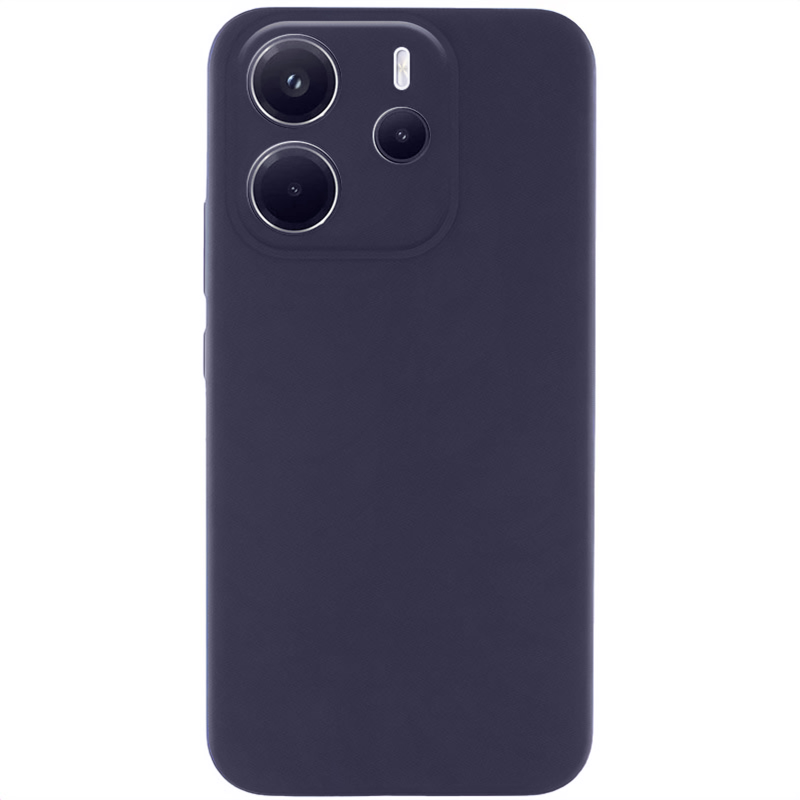Чехол Silicone Cover Lakshmi Full Camera (AAA) для Xiaomi Redmi Note 14 4G (Europe version), Серый / Dark Gray, Силикон, купить оптом с доставкой
