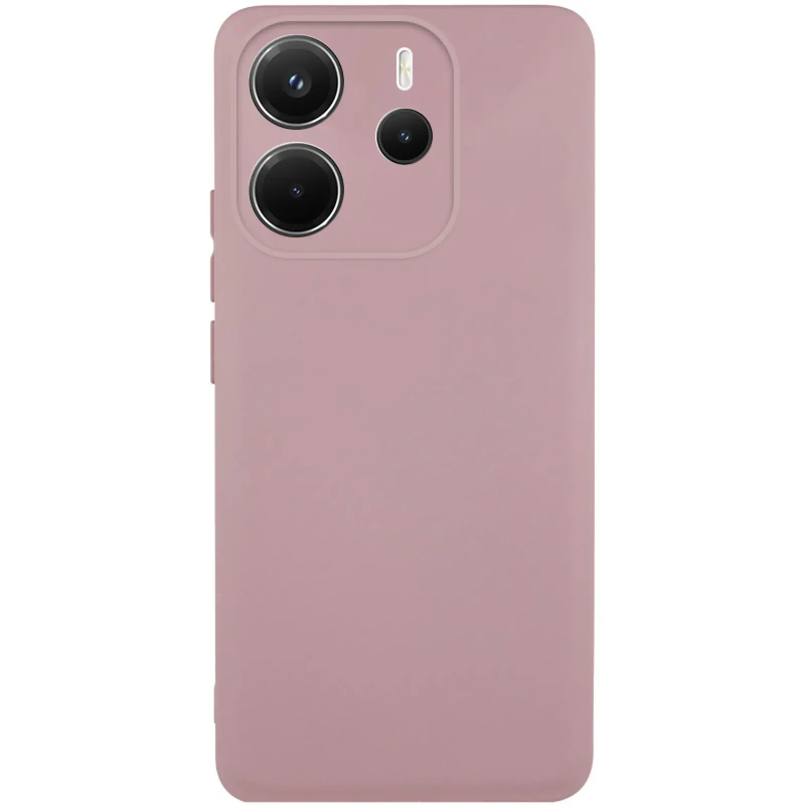 Чехол Silicone Cover Lakshmi Full Camera (AAA) для Xiaomi Redmi Note 14 4G (Europe version), Розовый / Pink Sand, Силикон, купить оптом с доставкой