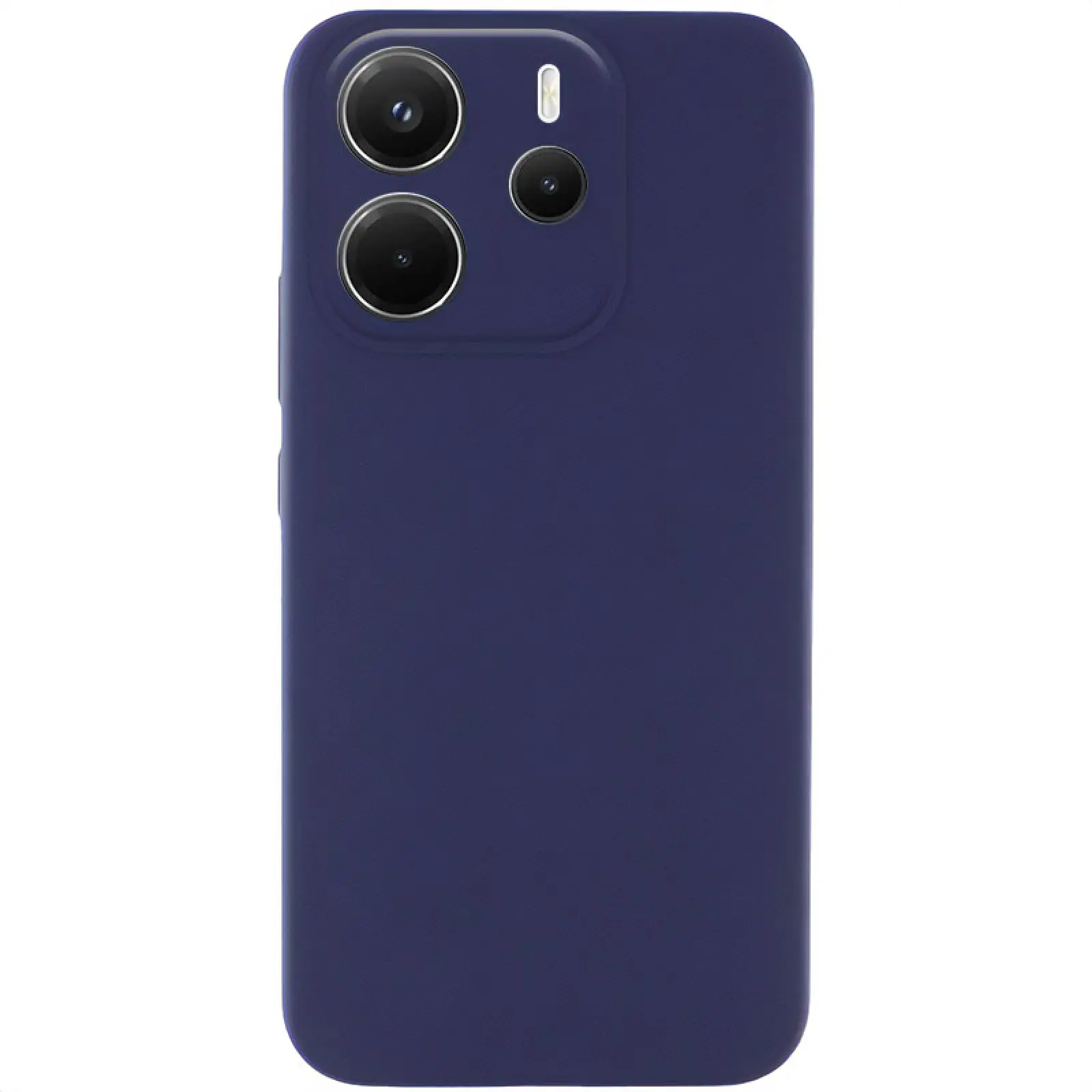 Чехол Silicone Cover Lakshmi Full Camera (AAA) для Xiaomi Redmi Note 14 4G (Europe version), Темно-синий / Midnight blue, Силикон, купить оптом с доставкой