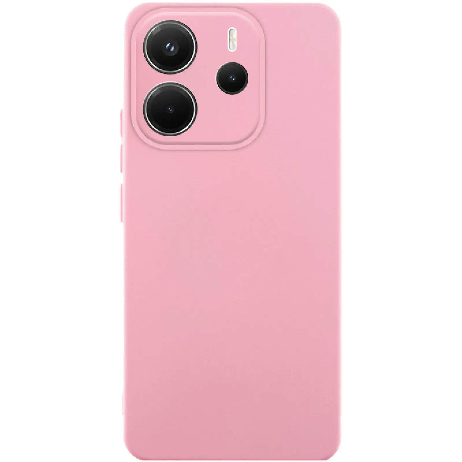 Чехол Silicone Cover Lakshmi Full Camera (AAA) для Xiaomi Redmi Note 14 4G (Europe version), Розовый / Light pink, Силикон, купить оптом с доставкой