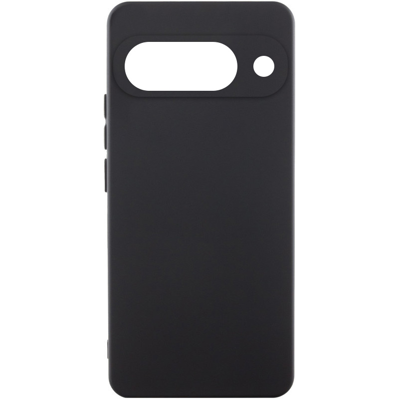 Чохол Silicone Cover Lakshmi Full Camera (AAA) для Google Pixel 9a, Чорний / Black, Силікон, купити оптом з доставкою
