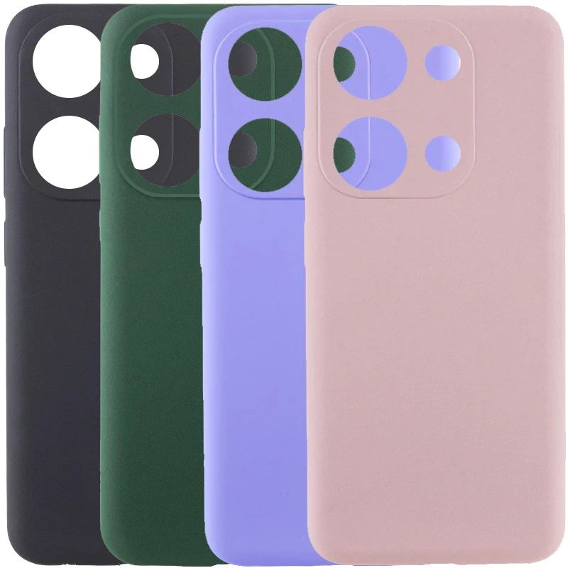 Чехол Silicone Cover Lakshmi Full Camera (AAA) для Xiaomi Redmi Note 14S, Силикон, купить оптом с доставкой