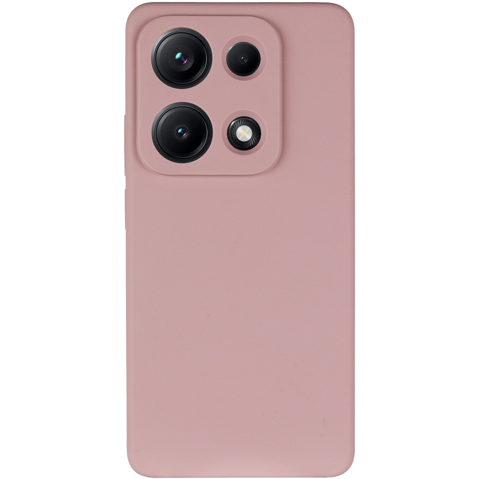 Чохол Silicone Cover Lakshmi Full Camera (AAA) для Xiaomi Redmi Note 14S, Рожевий / Pink Sand 1, Силікон, купити оптом з доставкою