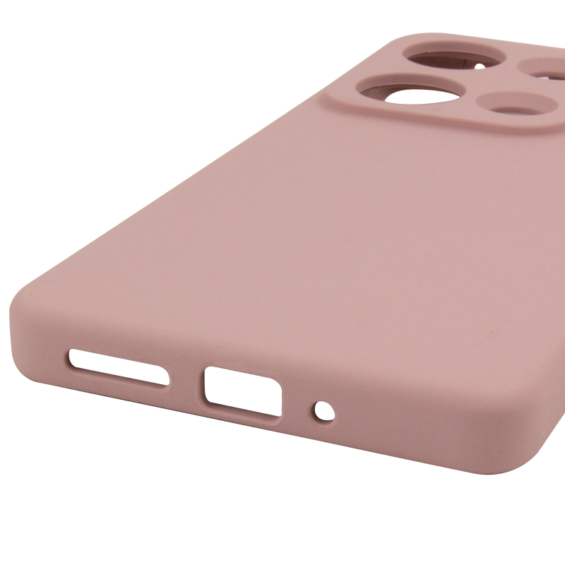 Чохол Silicone Cover Lakshmi Full Camera (AAA) для Xiaomi Redmi Note 14S, Рожевий / Pink Sand 4, Силікон, купити оптом з доставкою