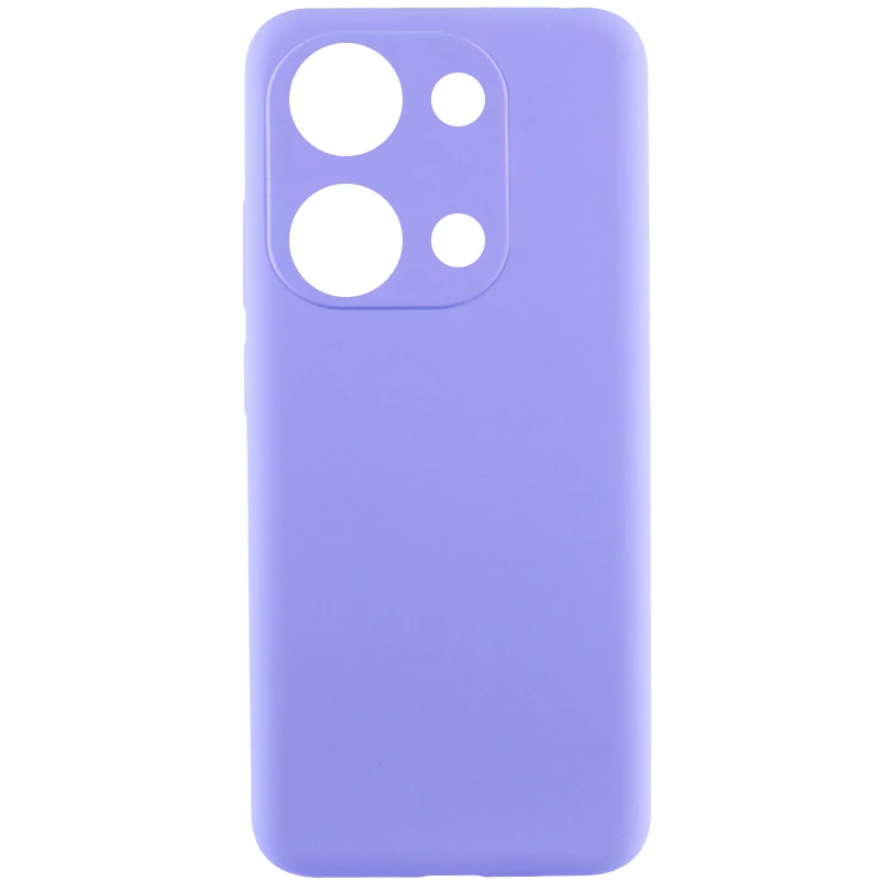 Чехол Silicone Cover Lakshmi Full Camera (AAA) для Xiaomi Redmi Note 14S, Сиреневый / Dasheen, Силикон, купить оптом с доставкой