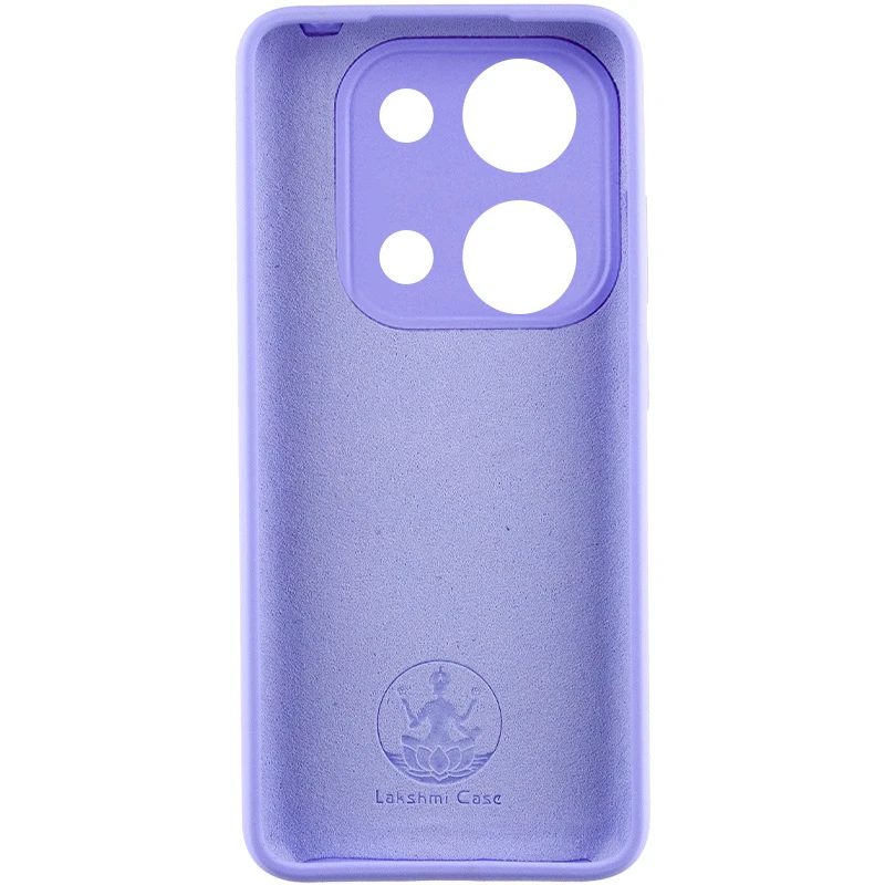Чехол Silicone Cover Lakshmi Full Camera (AAA) для Xiaomi Redmi Note 14S, Сиреневый / Dasheen 1, Силикон, купить оптом с доставкой