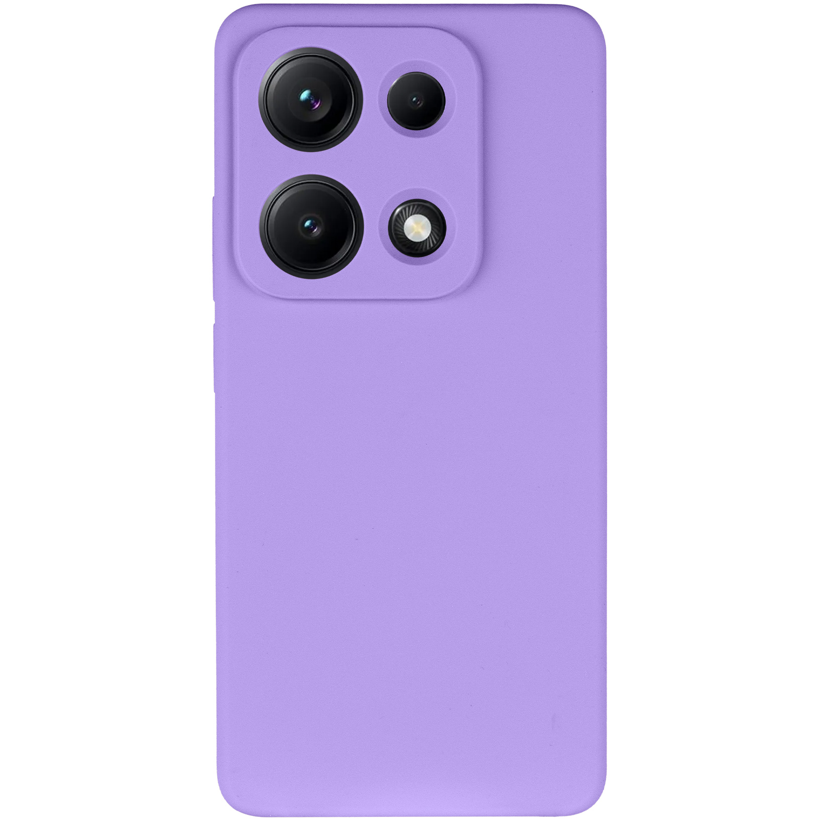 Чохол Silicone Cover Lakshmi Full Camera (AAA) для Xiaomi Redmi Note 14S, Бузковий / Dasheen 1, Силікон, купити оптом з доставкою