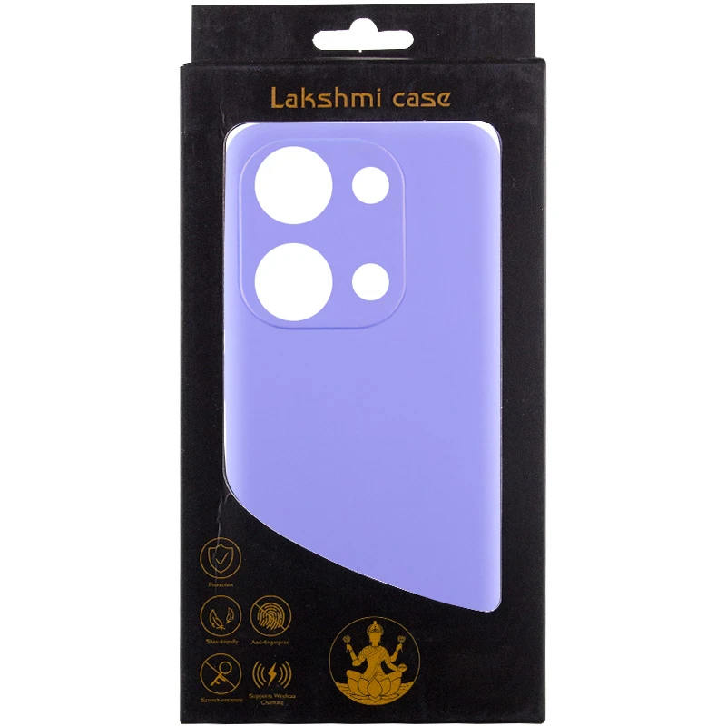Чехол Silicone Cover Lakshmi Full Camera (AAA) для Xiaomi Redmi Note 14S, Сиреневый / Dasheen 2, Силикон, купить оптом с доставкой