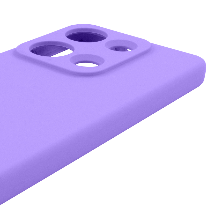 Чохол Silicone Cover Lakshmi Full Camera (AAA) для Xiaomi Redmi Note 14S, Бузковий / Dasheen 4, Силікон, купити оптом з доставкою