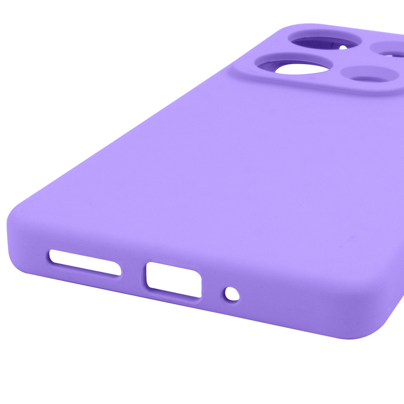 Чохол Silicone Cover Lakshmi Full Camera (AAA) для Xiaomi Redmi Note 14S, Бузковий / Dasheen 5, Силікон, купити оптом з доставкою