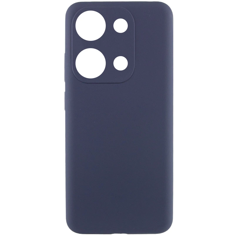 Чехол Silicone Cover Lakshmi Full Camera (AAA) для Xiaomi Redmi Note 14S, Темно-синий / Midnight blue, Силикон, купить оптом с доставкой
