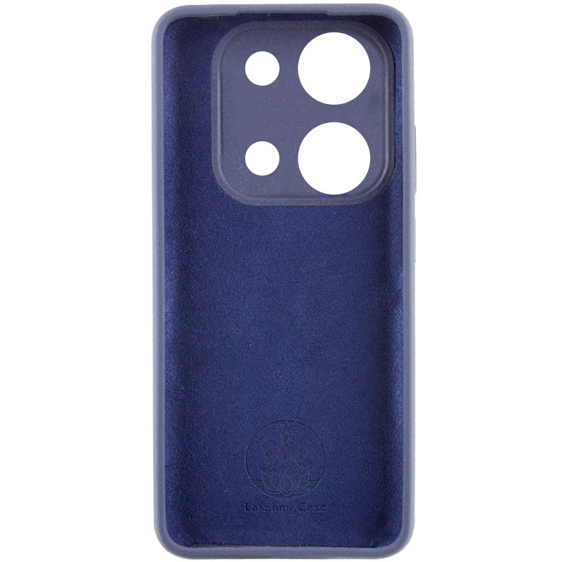 Чехол Silicone Cover Lakshmi Full Camera (AAA) для Xiaomi Redmi Note 14S, Темно-синий / Midnight blue 1, Силикон, купить оптом с доставкой