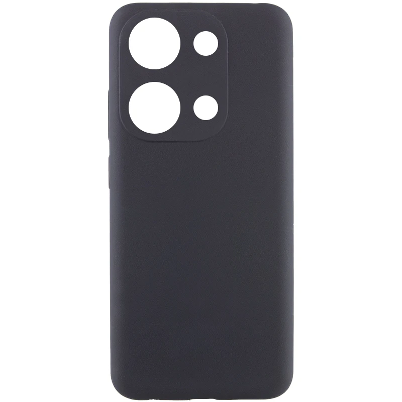 Чехол Silicone Cover Lakshmi Full Camera (AAA) для Xiaomi Redmi Note 14S, Черный / Black, Силикон, купить оптом с доставкой