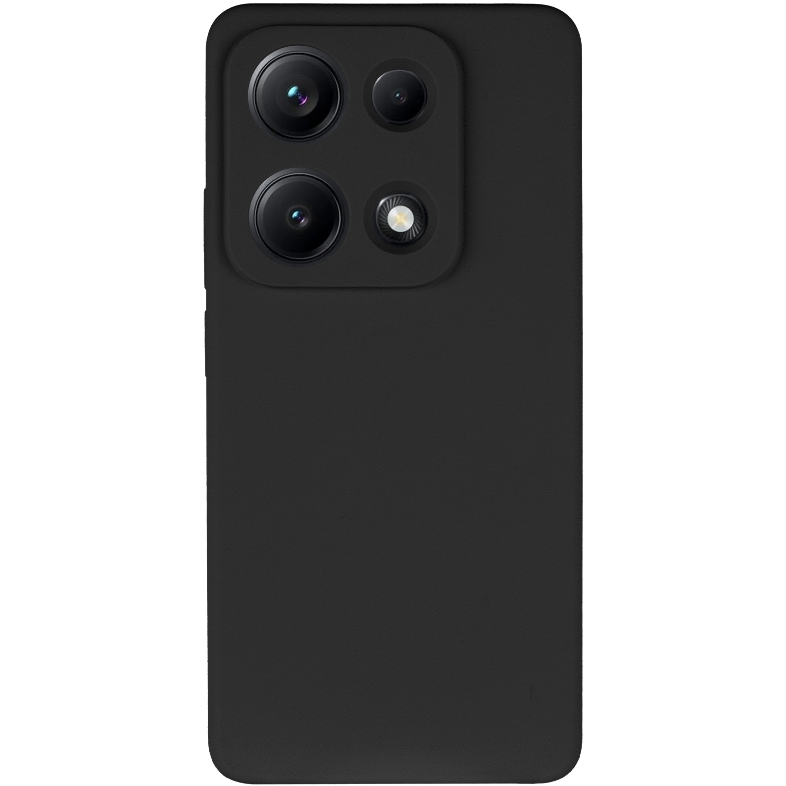 Чохол Silicone Cover Lakshmi Full Camera (AAA) для Xiaomi Redmi Note 14S, Чорний / Black 1, Силікон, купити оптом з доставкою