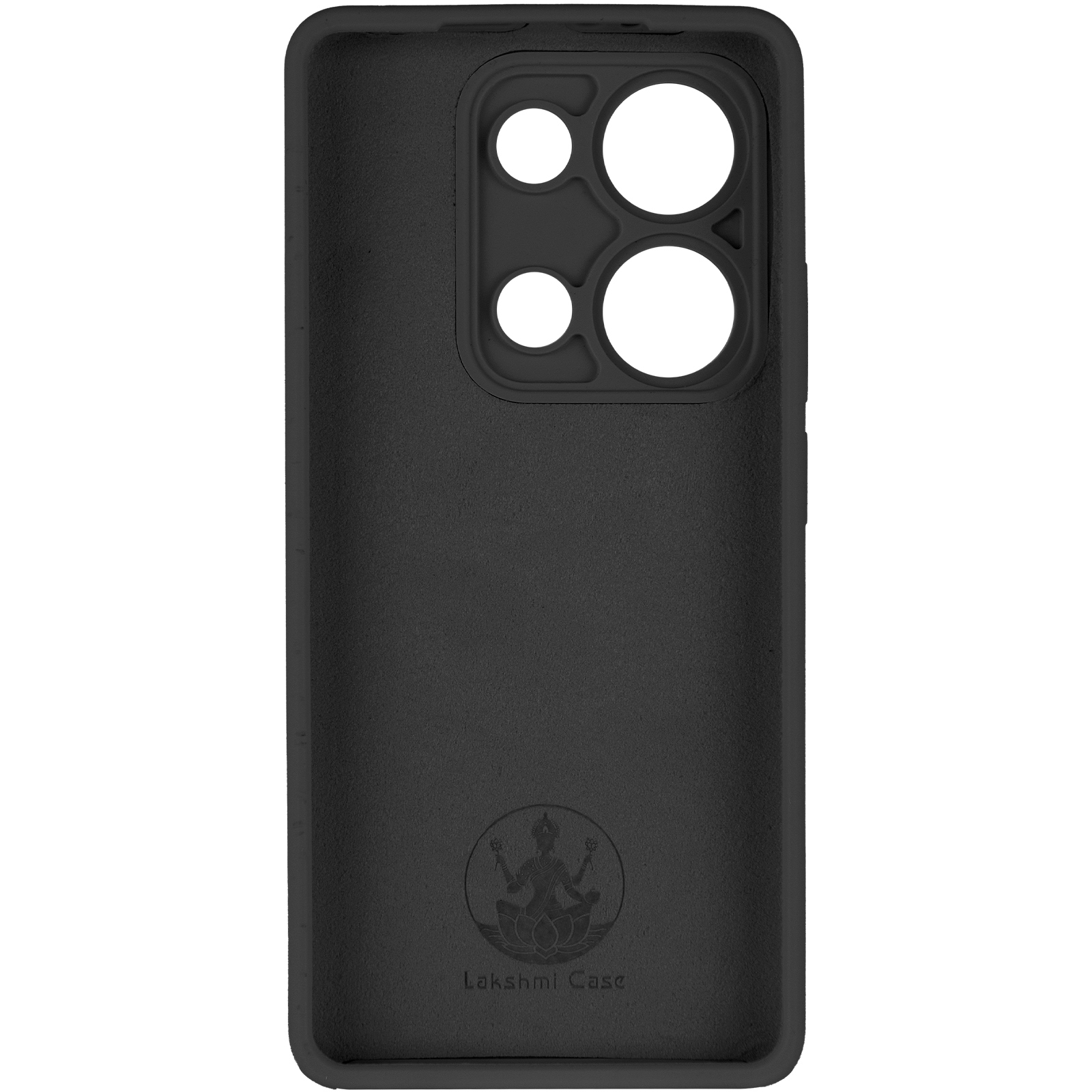 Чохол Silicone Cover Lakshmi Full Camera (AAA) для Xiaomi Redmi Note 14S, Чорний / Black 2, Силікон, купити оптом з доставкою