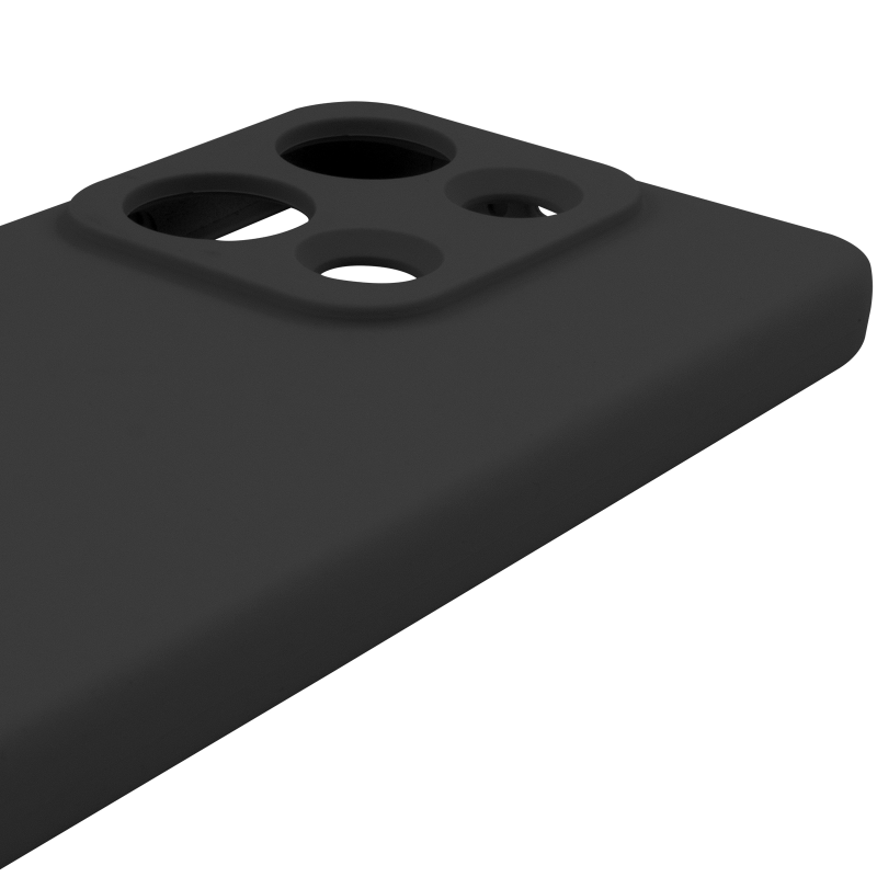 Чохол Silicone Cover Lakshmi Full Camera (AAA) для Xiaomi Redmi Note 14S, Чорний / Black 3, Силікон, купити оптом з доставкою