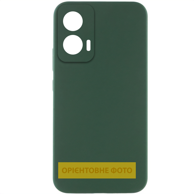 Чехол Silicone Cover Lakshmi Full Camera (AAA) для Xiaomi Poco M7, Зеленый / Cyprus Green, Силикон, купить оптом с доставкой