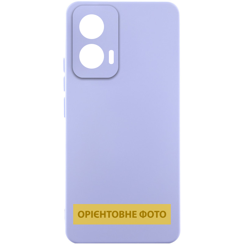 Чехол Silicone Cover Lakshmi Full Camera (AAA) для Xiaomi Poco M7, Сиреневый / Dasheen, Силикон, купить оптом с доставкой