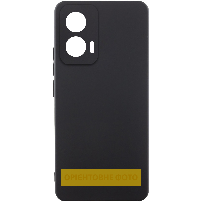 Чехол Silicone Cover Lakshmi Full Camera (AAA) для Xiaomi Poco M7, Черный / Black, Силикон, купить оптом с доставкой