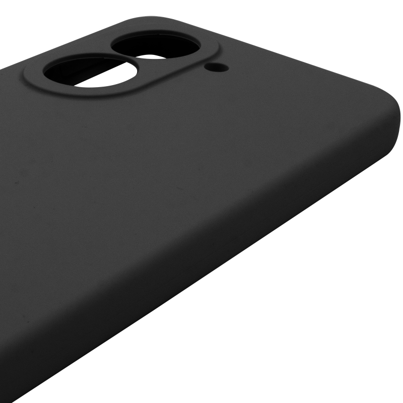 Чохол Silicone Cover Lakshmi Full Camera (AAA) для Xiaomi Redmi A5 / Poco C71, Чорний / Black 4, Силікон, купити оптом з доставкою