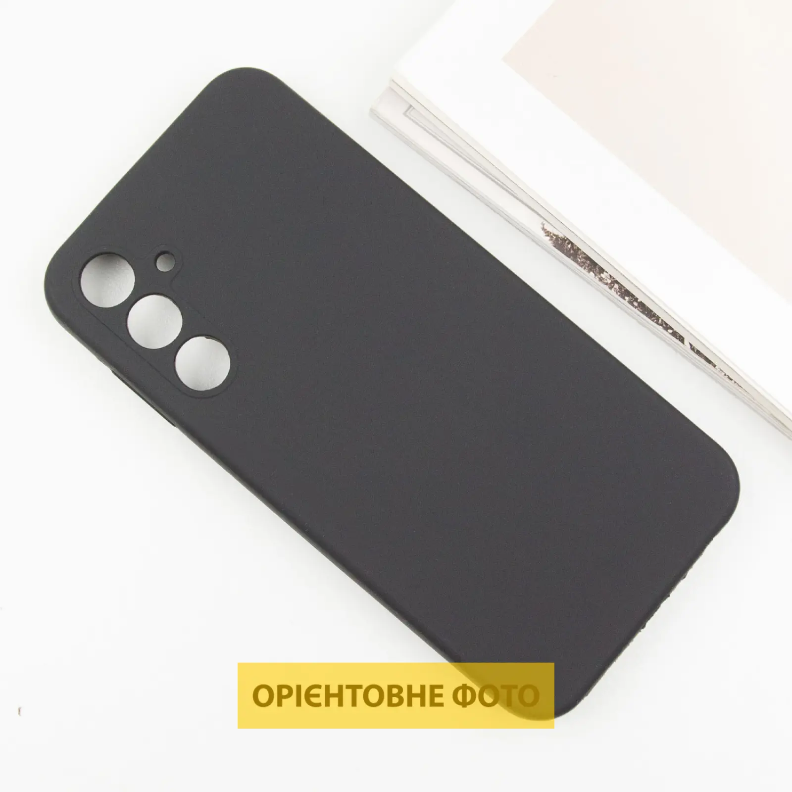 Чохол Silicone Cover Lakshmi Full Camera (AAA) для Samsung Galaxy S25 Edge, Чорний / Black 4, Силікон, купити оптом з доставкою