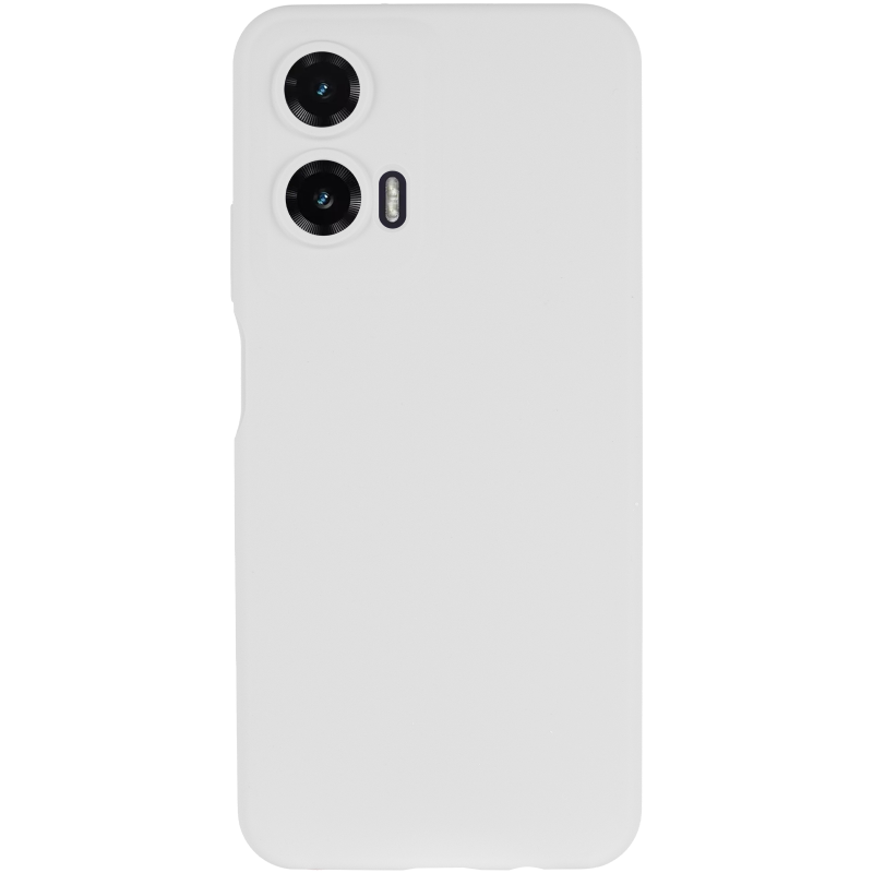 Чохол Silicone Cover Lakshmi Full Camera (AAA) для Motorola Moto G35, Білий / White 1, Силікон, купити оптом з доставкою