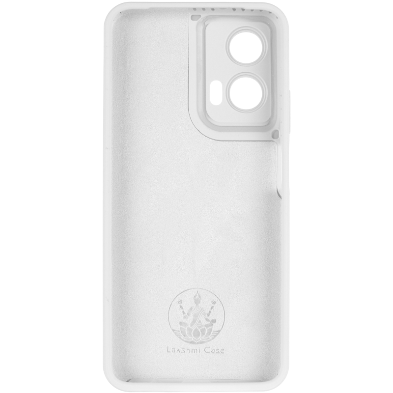 Чохол Silicone Cover Lakshmi Full Camera (AAA) для Motorola Moto G35, Білий / White 2, Силікон, купити оптом з доставкою