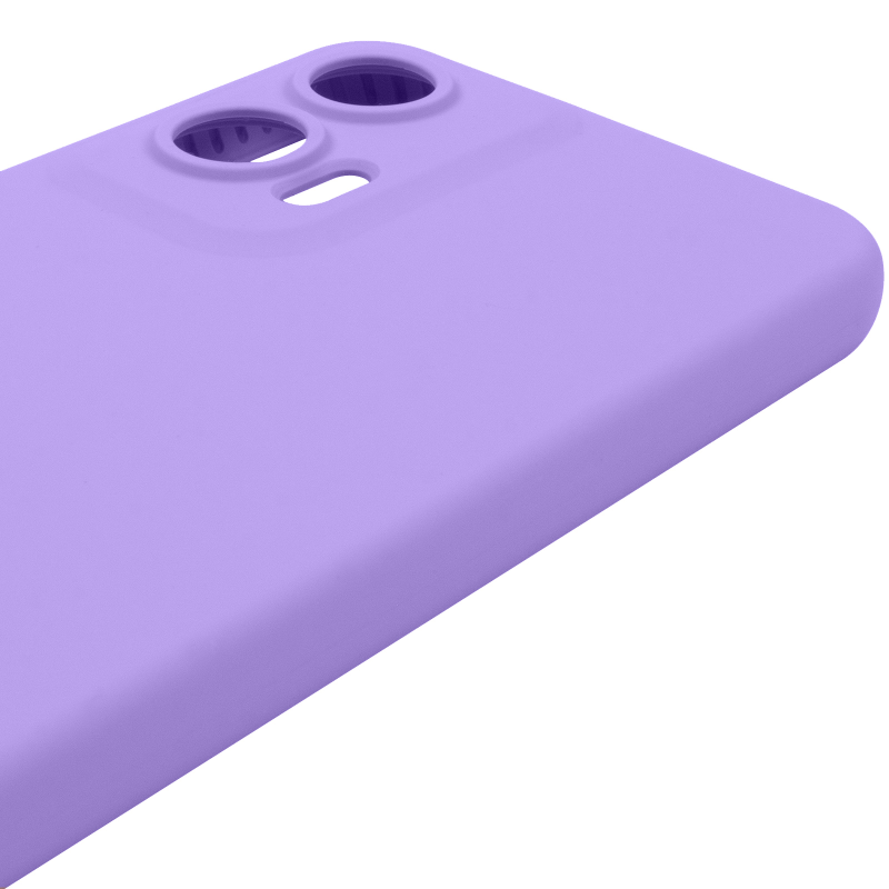 Чохол Silicone Cover Lakshmi Full Camera (AAA) для Motorola Moto G35, Бузковий / Dasheen 3, Силікон, купити оптом з доставкою