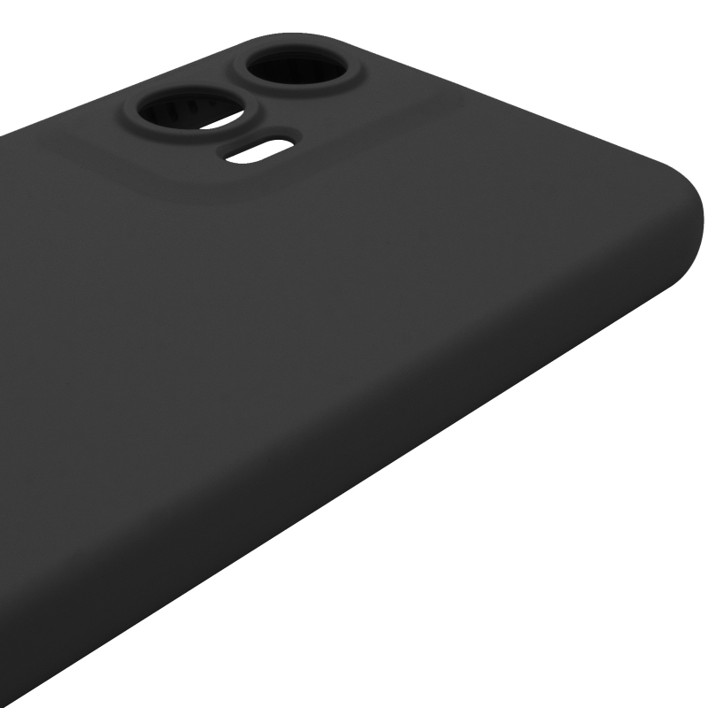 Чохол Silicone Cover Lakshmi Full Camera (AAA) для Motorola Moto G35, Чорний / Black 4, Силікон, купити оптом з доставкою