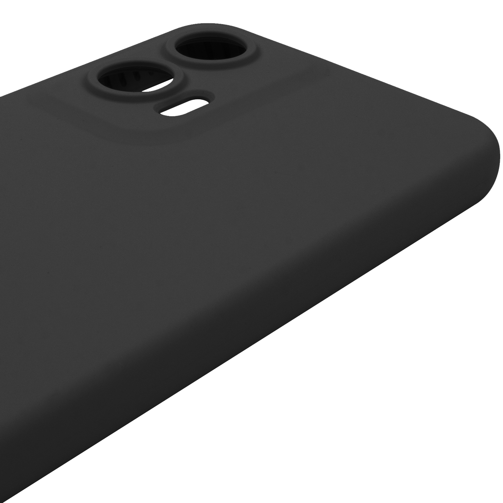 Чохол Silicone Cover Lakshmi Full Camera (AAA) для Motorola Moto G35, Чорний / Black 4, Силікон, купити оптом з доставкою