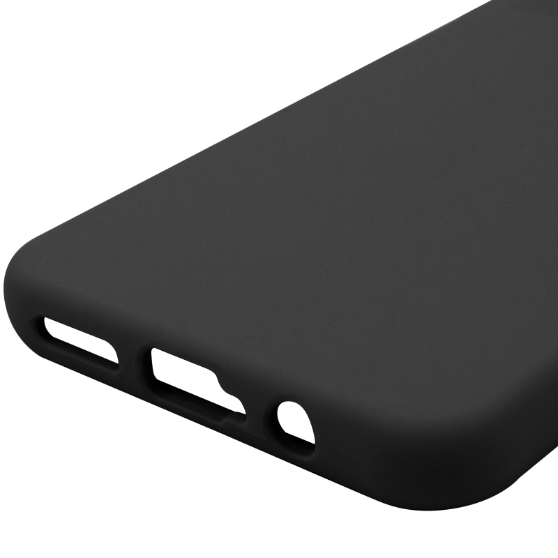 Чохол Silicone Cover Lakshmi Full Camera (AAA) для Motorola Moto G35, Чорний / Black 5, Силікон, купити оптом з доставкою