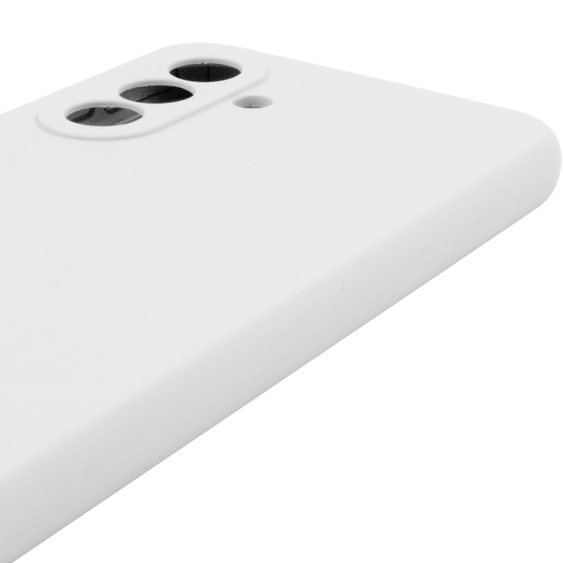 Чохол Silicone Cover Lakshmi Full Camera (AAA) для Samsung Galaxy A17 4G/5G, Білий / White 3, Силікон, купити оптом з доставкою