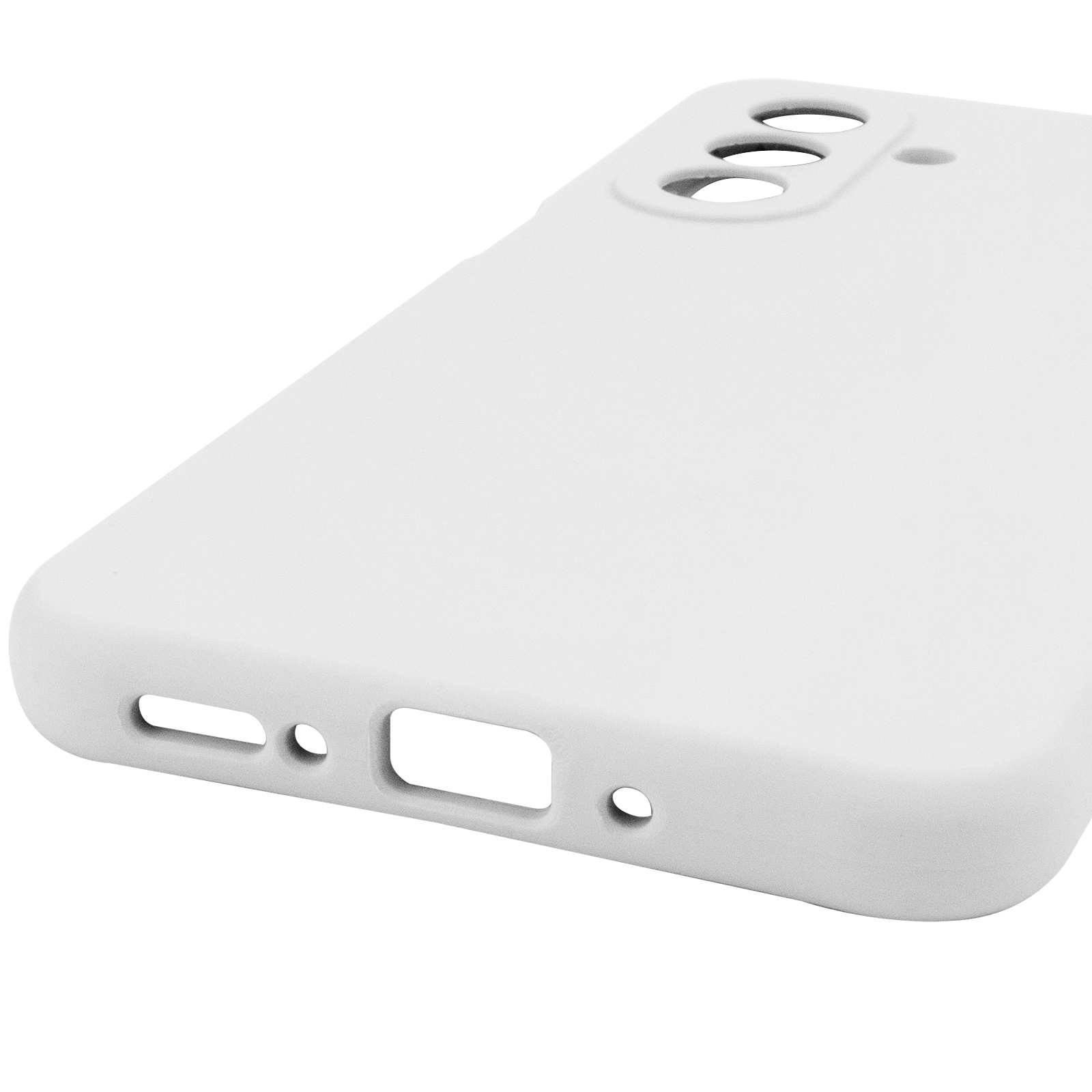 Чохол Silicone Cover Lakshmi Full Camera (AAA) для Samsung Galaxy A17 4G/5G, Білий / White 4, Силікон, купити оптом з доставкою