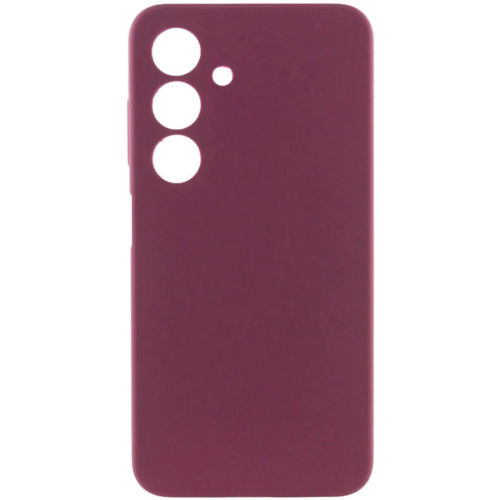 Чехол Silicone Cover Lakshmi Full Camera (AAA) для Samsung Galaxy A17 4G/5G, Бордовый / Plum, Силикон, купить оптом с доставкой