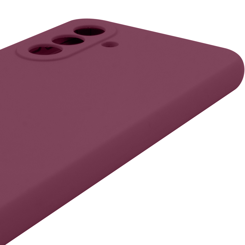 Чохол Silicone Cover Lakshmi Full Camera (AAA) для Samsung Galaxy A17 4G/5G, Бордовий / Plum 3, Силікон, купити оптом з доставкою