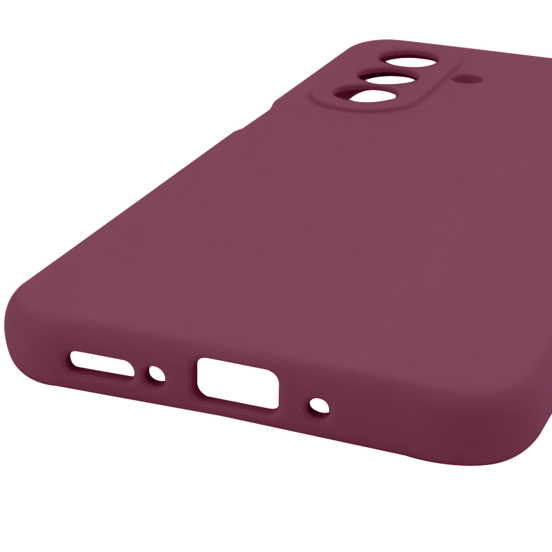 Чохол Silicone Cover Lakshmi Full Camera (AAA) для Samsung Galaxy A17 4G/5G, Бордовий / Plum 4, Силікон, купити оптом з доставкою
