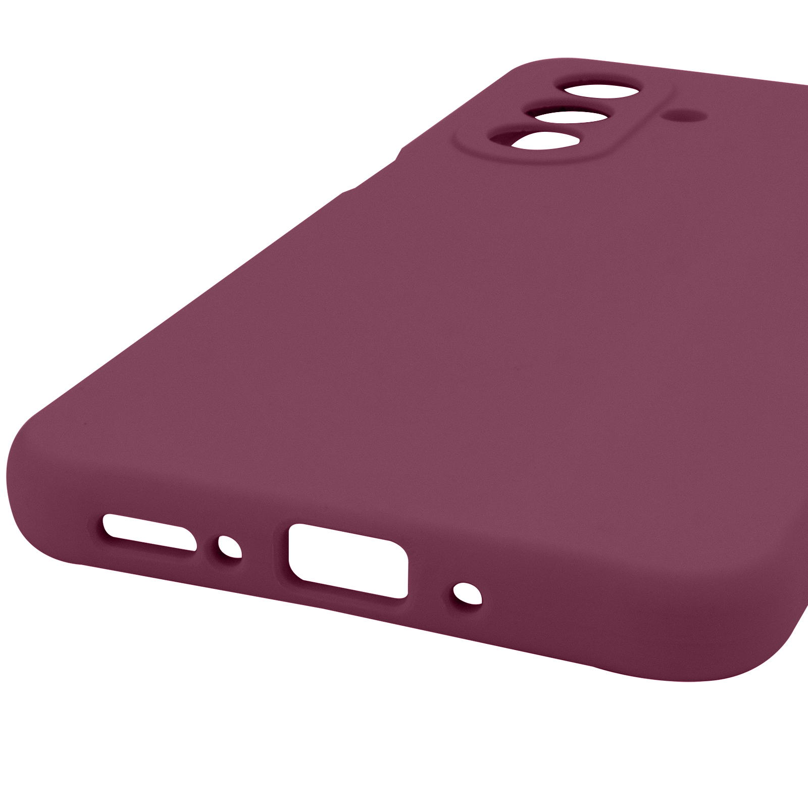 Чохол Silicone Cover Lakshmi Full Camera (AAA) для Samsung Galaxy A17 4G/5G, Бордовий / Plum 4, Силікон, купити оптом з доставкою
