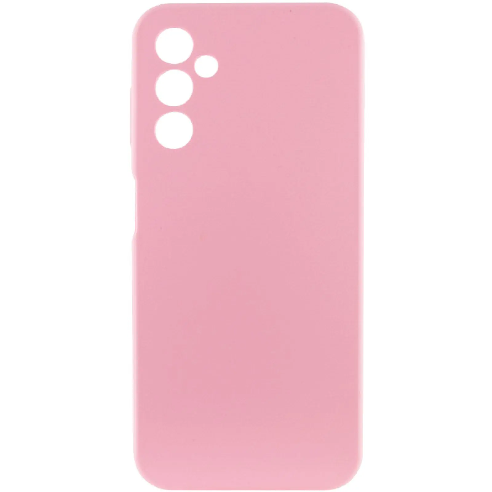 Чехол Silicone Cover Lakshmi Full Camera (AAA) для Samsung Galaxy A17 4G/5G, Розовый / Light pink, Силикон, купить оптом с доставкой
