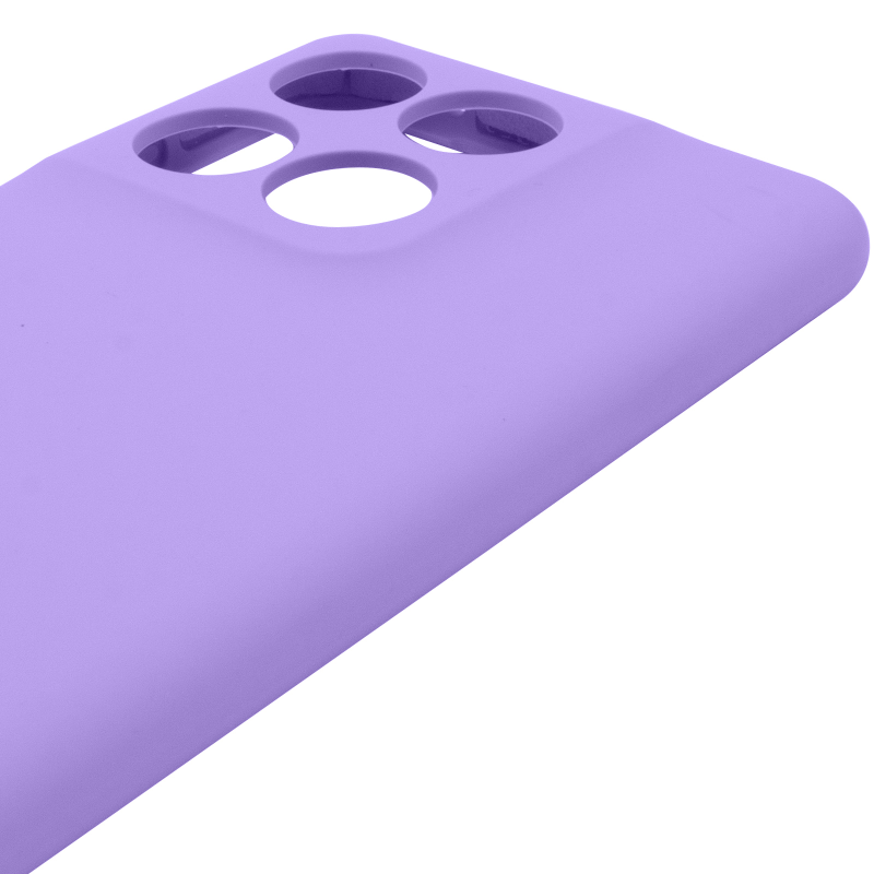 Чохол Silicone Cover Lakshmi Full Camera (AAA) для Motorola Edge 60 / Edge 60 Fusion, Бузковий / Dasheen 3, Силікон, купити оптом з доставкою