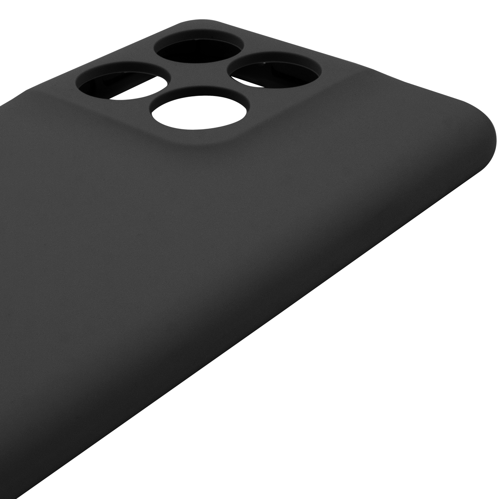 Чохол Silicone Cover Lakshmi Full Camera (AAA) для Motorola Edge 60 / Edge 60 Fusion, Чорний / Black 4, Силікон, купити оптом з доставкою