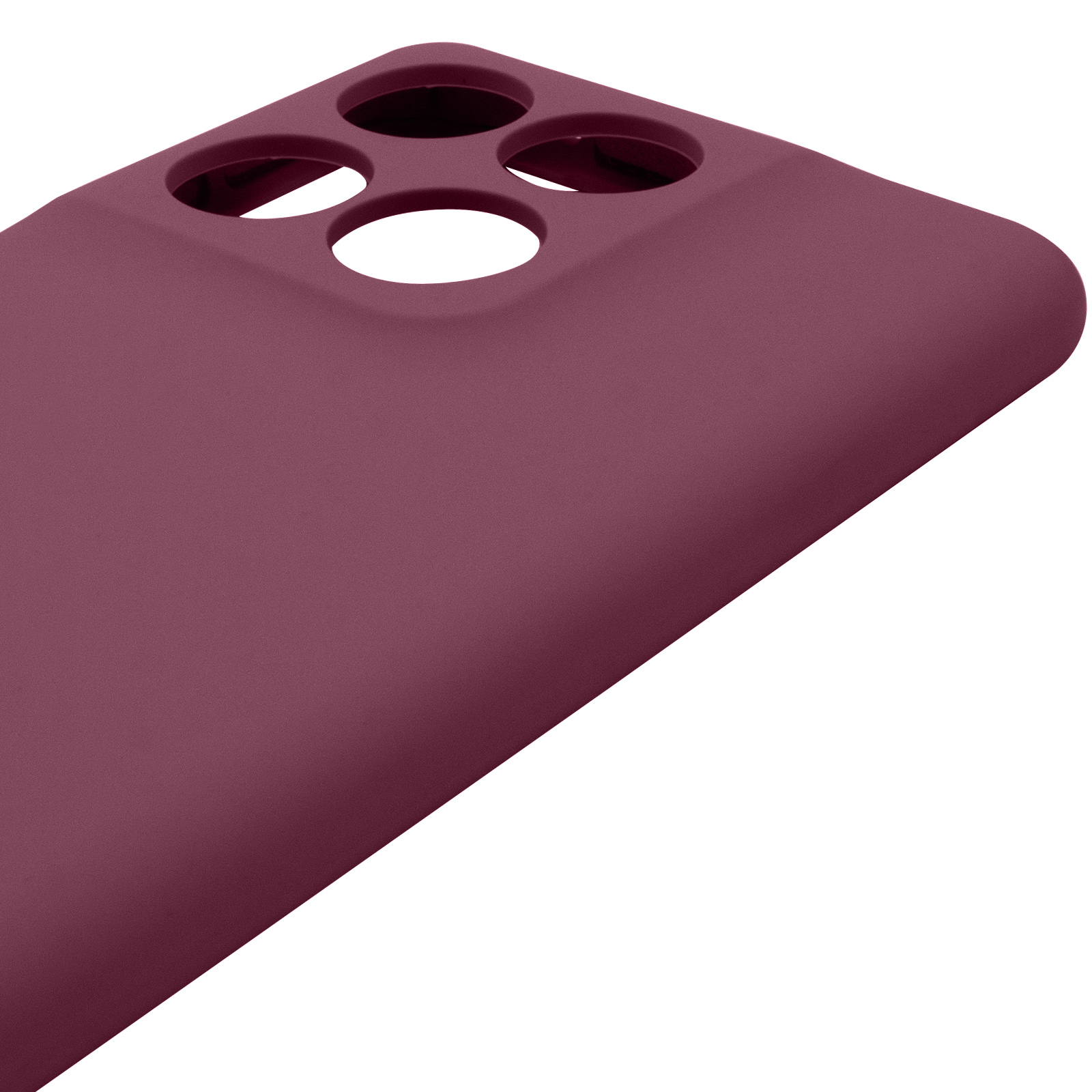 Чохол Silicone Cover Lakshmi Full Camera (AAA) для Motorola Edge 60 / Edge 60 Fusion, Бордовий / Plum 3, Силікон, купити оптом з доставкою