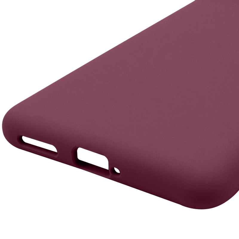 Чохол Silicone Cover Lakshmi Full Camera (AAA) для Motorola Edge 60 / Edge 60 Fusion, Бордовий / Plum 4, Силікон, купити оптом з доставкою